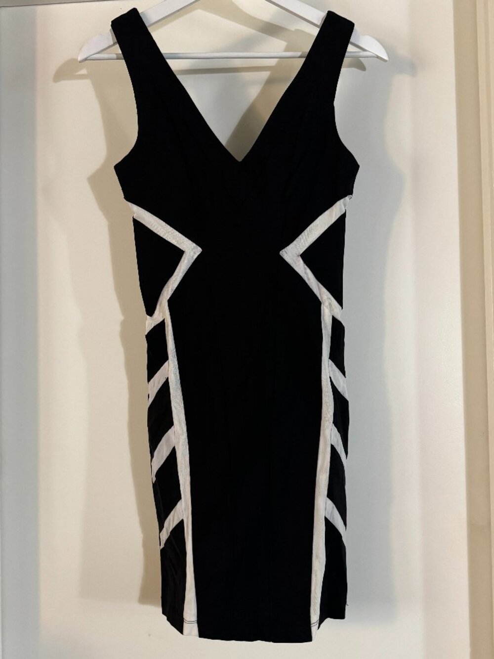 Dress Sexy Black with Sheer White Accents Small Charlotte Russe Women's Clothing